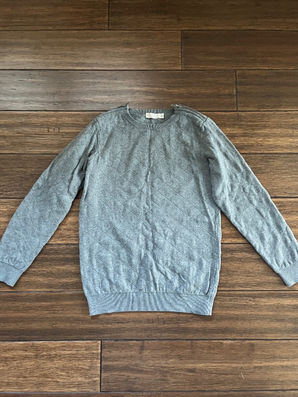 Stella McCartney Kids Quilted Sweatshirt – Grey (Size 12Y)